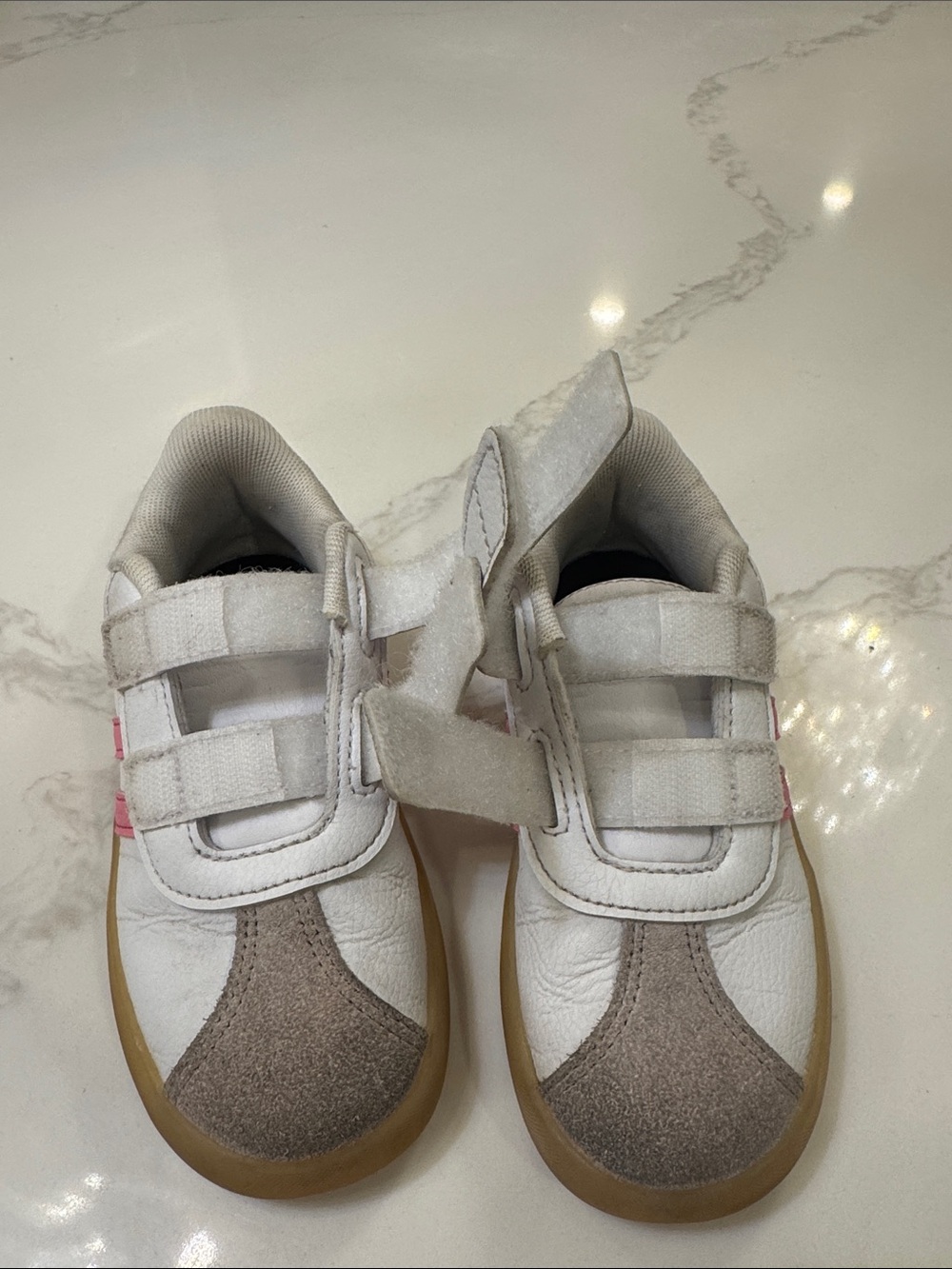 Adidas VL COURT 3.0 toddler girl shoes pink and white - Picture 9 of 9